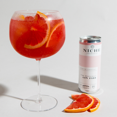 Pink Grapefruit Gin Fizz Boxtails