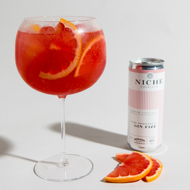 Pink Grapefruit Gin Fizz Boxtails